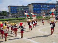 運動会ごっこの画像